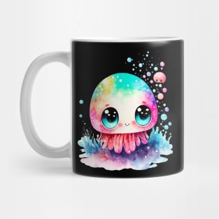 Watercolor Kawaii Style Octopus Mug